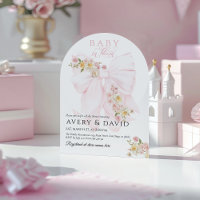 Baby i Bloom Bow Vår Garden Girl Baby Shower
