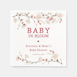 Baby i Bloom Cherry Blommar Pappersservett