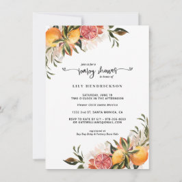 Baby i Bloom | Citrus Baby Shower-inbjudan