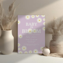 Baby i Bloom Daisy Lilac Lila Boho Baby Shower