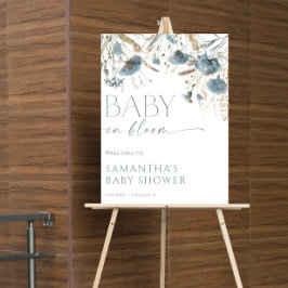 Baby i Bloom dammiga babydusch Poster