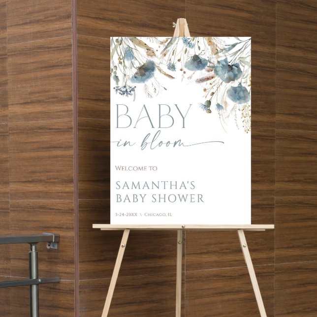 Baby i Bloom dammiga babydusch Poster (Skapare uppladdad)