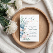 Baby i Bloom Dusty Blue Baby Shower
