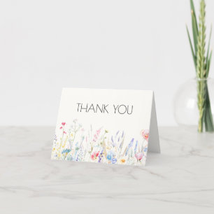 Baby i Bloom Elegant WildblomBaby Shower Tack Kort