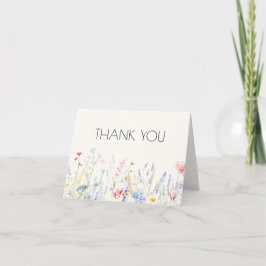 Baby i Bloom Elegant WildblomBaby Shower Tack Kort