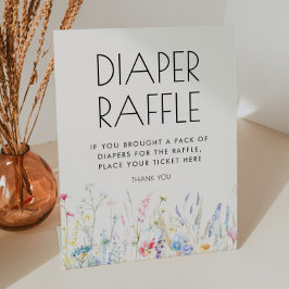 Baby i Bloom Elegant Wildblommor Diaper Raffle