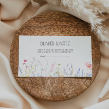 Baby i Bloom Elegant Wildblommor Diaper Raffle