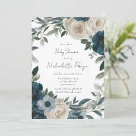 Baby i Bloom: En Garden-inspirerad babyåkare Inbjudningar