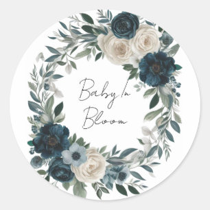 Baby i Bloom: En Garden-inspirerad babyskor Runt Klistermärke