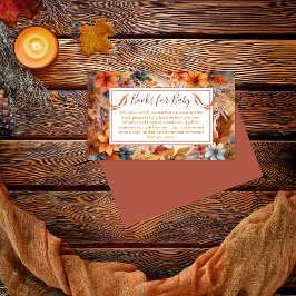 Baby i Bloom Fall Blommigt Shower Bokar för Baby Tilläggskort