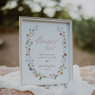Baby i Bloom Flower Bouquet Pub Poster