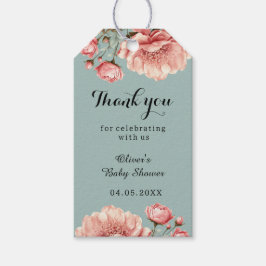 Baby i Bloom Flower Ro Rosa Baby Show Tack Presentetikett