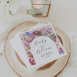 Baby i Bloom Garden Blommigt Baby Shower Pappersservett