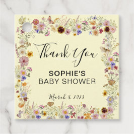 Baby i Bloom Garden Butterflies Baby Shower Gåvor Etiketter