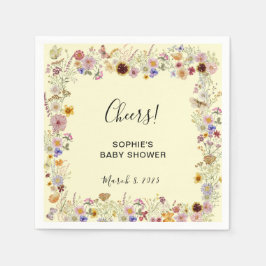 Baby i Bloom Garden Butterflies Baby Shower Pappersservett