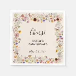 Baby i Bloom Garden Butterflies Baby Shower Pappersservett