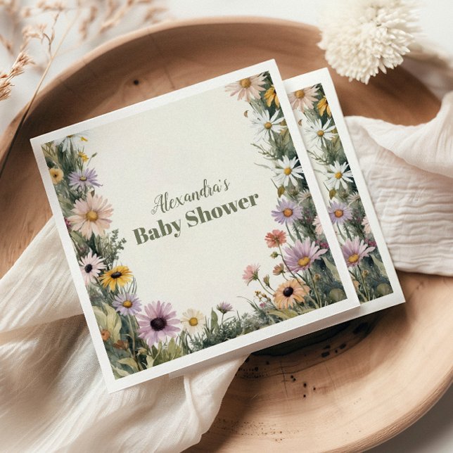 Baby i Bloom Garden Pappersservett (Skapare uppladdad)