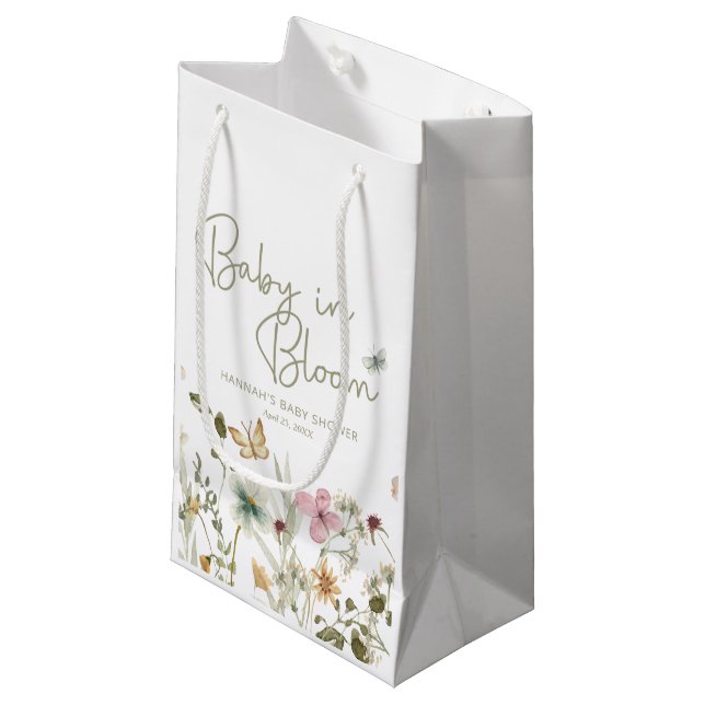 Baby i Bloom Girl Baby Shower (Framsidan Vinklad)