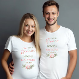 Baby i Bloom Girl Baby Shower Pares T Shirt