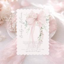 Baby i Bloom Greenery Bow Elegant Baby shower