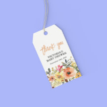 Baby i Bloom Guld Orange Baby Shower