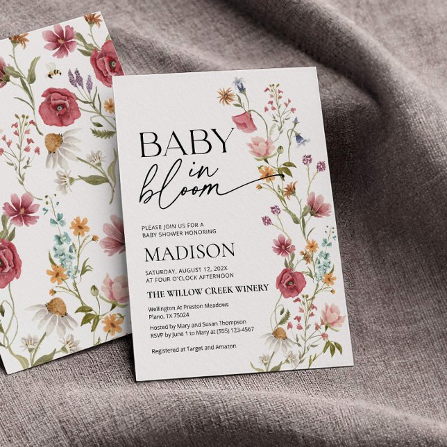 Baby i Bloom | inbjudan till babyvisningsprogram (Skapare uppladdad)