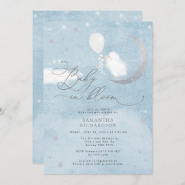 Baby i Bloom Lamb Boy Shower-inbjudan Inbjudningar