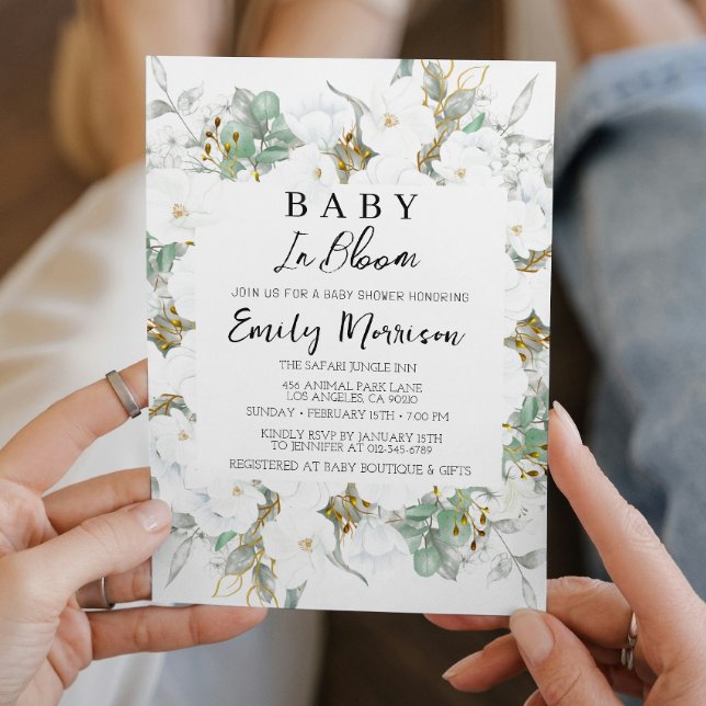 Baby i bloom och Cheery Brunches Baby Shower Inbjudningar (Skapare uppladdad)
