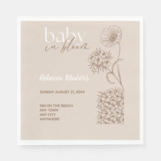 Baby i Bloom Pappersservett (Framsidan)