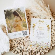 Baby i Bloom Photo wildblomma gult Babydusch