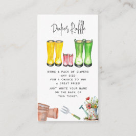 Baby i Bloom Rosa  Boots Diaper Raffle Tilläggskort