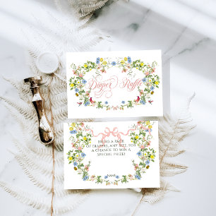 Baby i Bloom Rosa Bow Blommigt Girl Baby Shower Tilläggskort