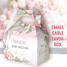 Baby i Bloom Rosa Girl Baby Shower Gable Presentaskar