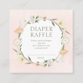Baby i Bloom Shower Diaper Raffle Tilläggskort