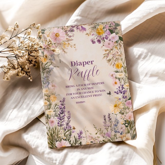 Baby i Bloom  Vår Blommigt Diapper Raffle Tilläggskort (Skapare uppladdad)