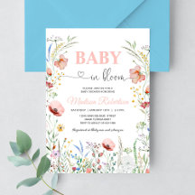 Baby i Bloom Vår blommor Baby Shower