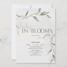 Baby i Bloom Vår Flower Blommigt Baby Shower