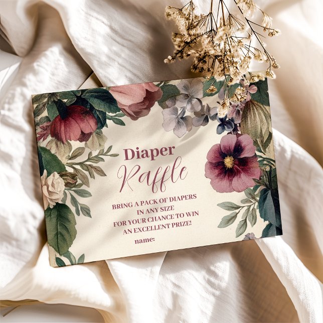 Baby i Bloom Vår Wildblomdiapper Raffle Tilläggskort (Skapare uppladdad)