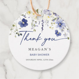 Baby i Bloom Vår Wildblomme Baby Shower Gåvor Etiketter