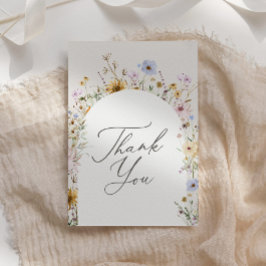 Baby i Bloom Vår Wildblomme Baby Shower Tack Kort