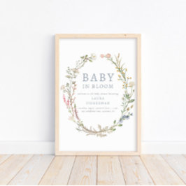 Baby i Bloom Vår Wildbloms välkomstPoster Poster