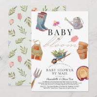 Baby i Bloom  Verktyg Baby Shower efter post
