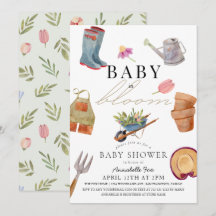 Baby i Bloom Verktyg Baby Shower Invati