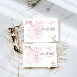 Baby i Bloom Vild Flower Bow Vår Baby Shower Tilläggskort