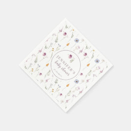 Baby i bloom violetta babydusch pappra blöjor pappersservett