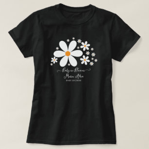 Baby i Bloom White Daisy Baby Shower T Shirt