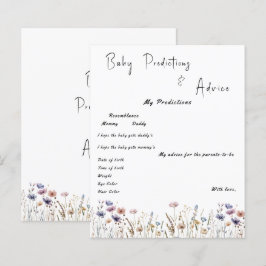 Baby i Bloom WildblomBaby Shower Game Flyer