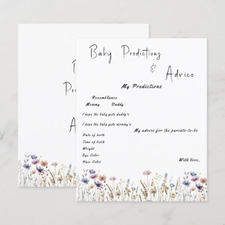 Baby i Bloom WildblomBaby Shower Game Flyer