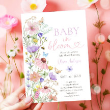 Baby i Bloom WildblomButterflies Baby Shower