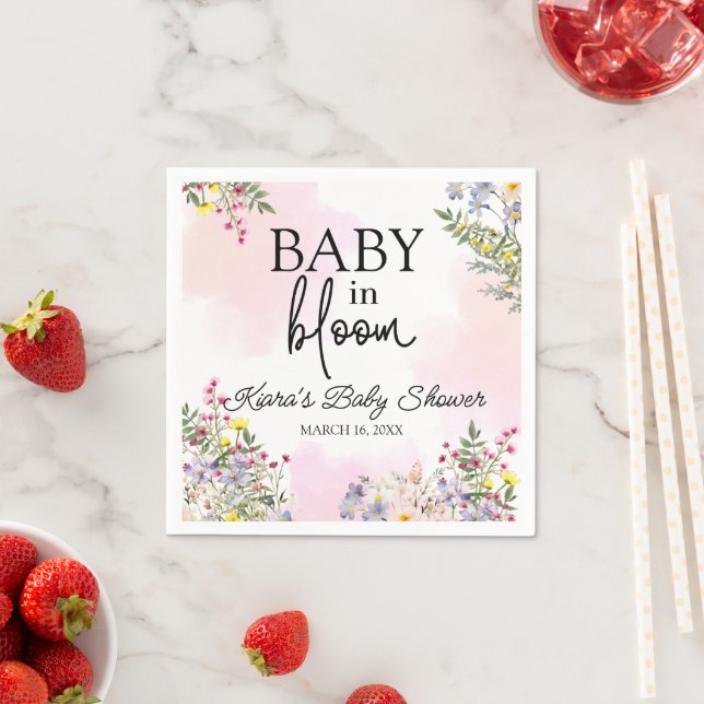 Baby i Bloom Wildblomcocktail Napkin Pappersservett (Insitu)